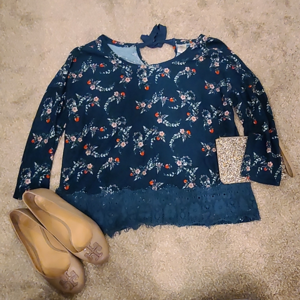 Floral  Disney Top